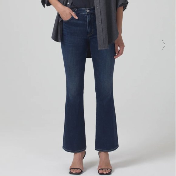 Citizens Of Humanity Blue Emmanuelle Boot Cut Jeans in Courtland - Picture 1 of 13